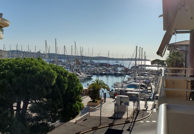 Apartment in Fréjus - Port Fréjus, Les rives Latines, 100 m from the beaches, 2 rooms, 40m2, capacity 4/5 people, balcony with port view, air-conditioned, WIFI closed garage