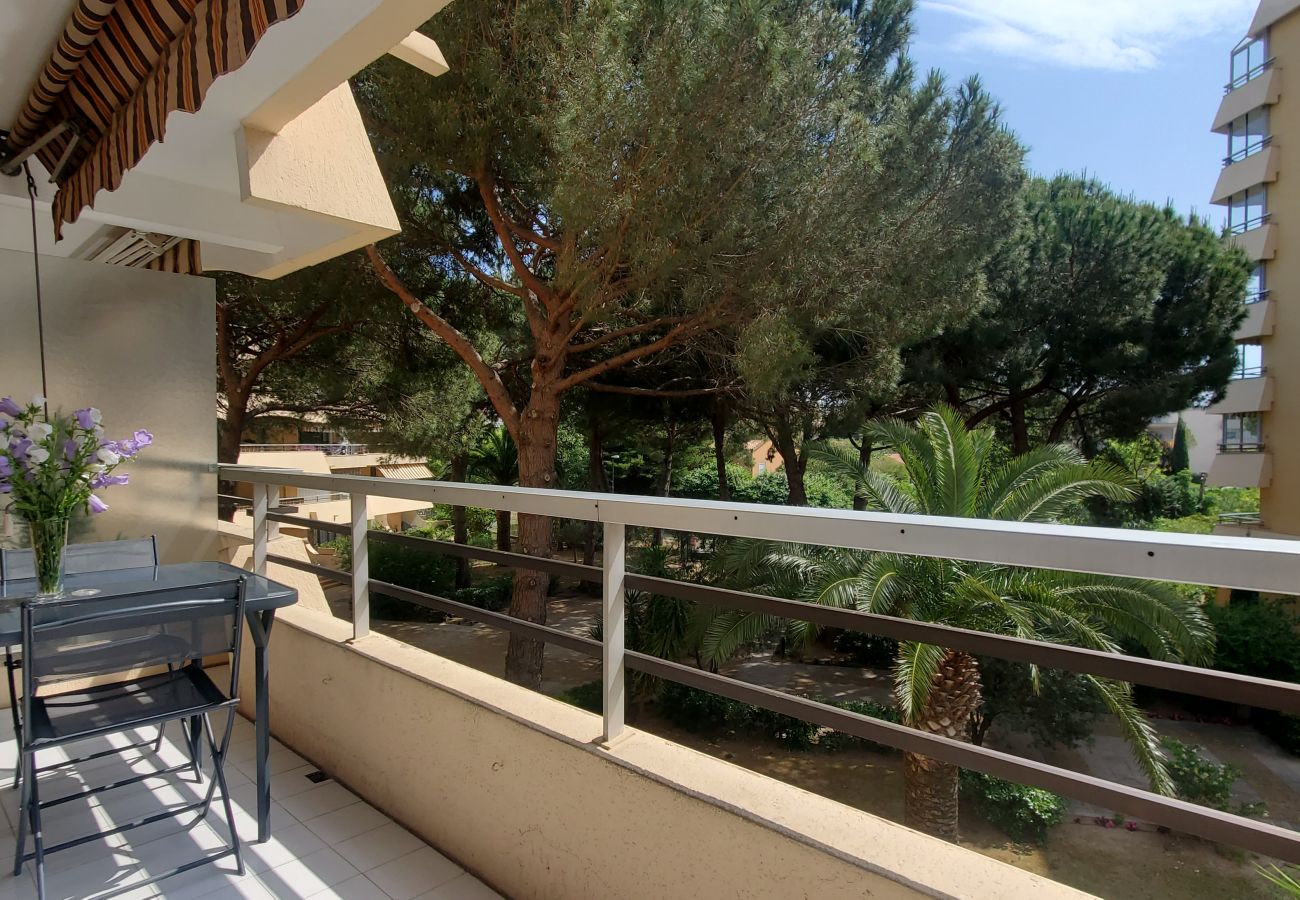 Estudio en Fréjus - Fréjus Plage, a 300 m de las playas de La Miougrano, estudio de 26 m2, 3 personas, balcón de 8 m2 con vistas al jardín, piscina