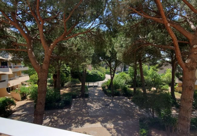 Estudio en Fréjus - Fréjus Plage, LA MIOUGRANO, estudio 25m2, 2 adultos, 2 niños, a 300m de las playas, piscina y balcón Estudio en Fréjus - Fréjus Plage, LA MIOUGRANO, estudio 25m2, 2 adultos, 2 niños, a 300m de las playas, piscina y balcón