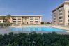 Appartamento a Fréjus - Port-Fréjus, Cesaree Borghèse, 2/3 locali 52m2, 4 posti letto, piscina, aria condizionata, parcheggio, accesso vicino alla spiaggia, ampio balcone per un piacevole soggiorno al sole, relax e svago