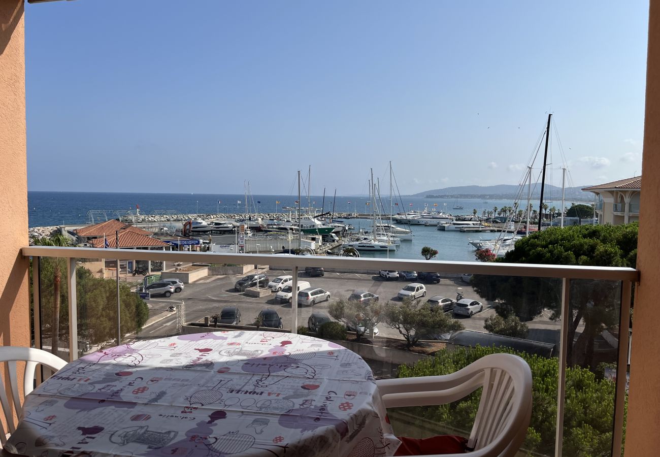 Appartamento a Fréjus - Le Capitole, magnifica vista mare, appartamento con 1 camera da letto + cabina, 40m2, aria condizionata e garage