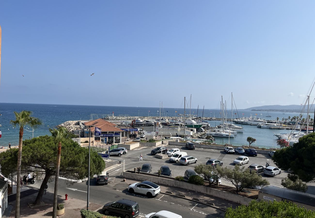 Appartamento a Fréjus - Le Capitole, magnifica vista mare, appartamento con 1 camera da letto + cabina, 40m2, aria condizionata e garage