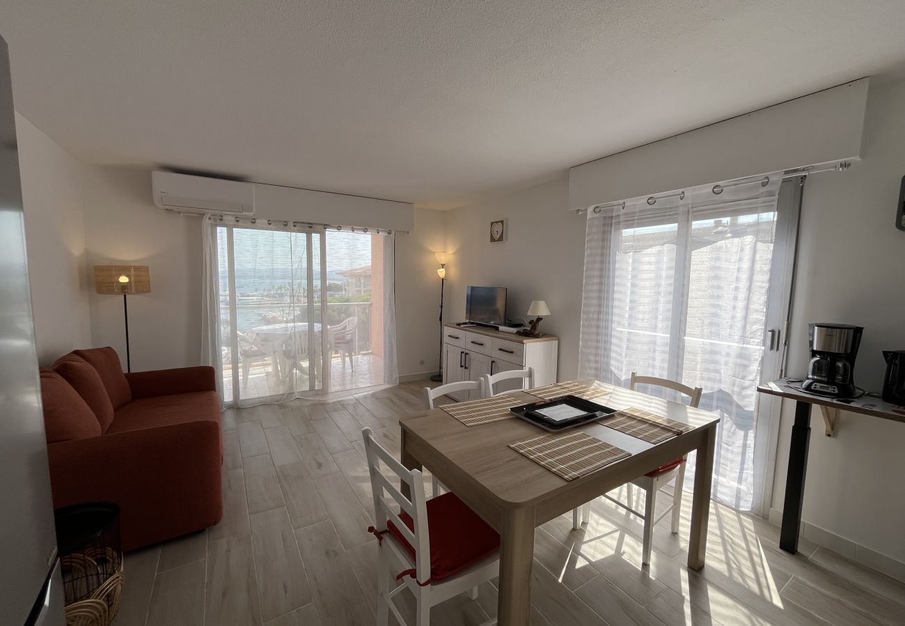 Appartamento a Fréjus - Le Capitole, magnifica vista mare, appartamento con 1 camera da letto + cabina, 40m2, aria condizionata e garage