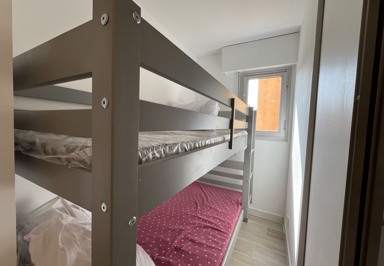 Appartamento a Fréjus - Le Capitole, magnifica vista mare, appartamento con 1 camera da letto + cabina, 40m2, aria condizionata e garage