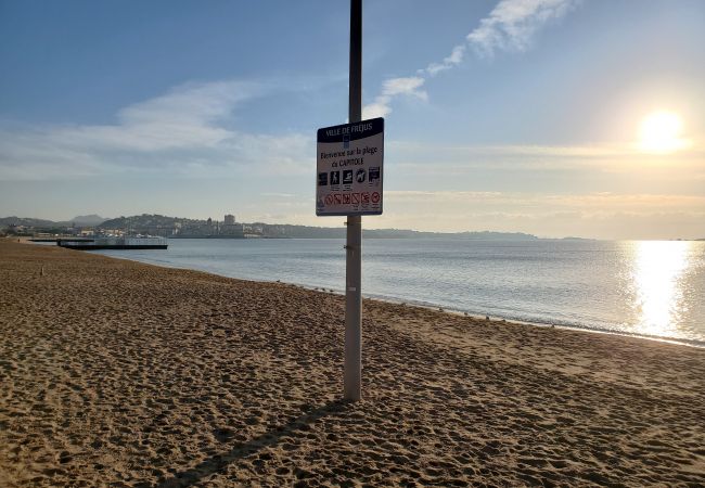Appartement à Fréjus - Fréjus-Plage, Vue mer, T2, 38m2, 4 personnes, refait à neuf, clim, magnifique  Appartement à Fréjus - Fréjus-Plage, Vue mer, T2, 38m2, 4 personnes, refait à neuf, clim, magnifique