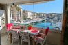Appartement à Fréjus - Port Fréjus vue port, grand T2, 47m2, clim, piscine, pour 4 privilegiés